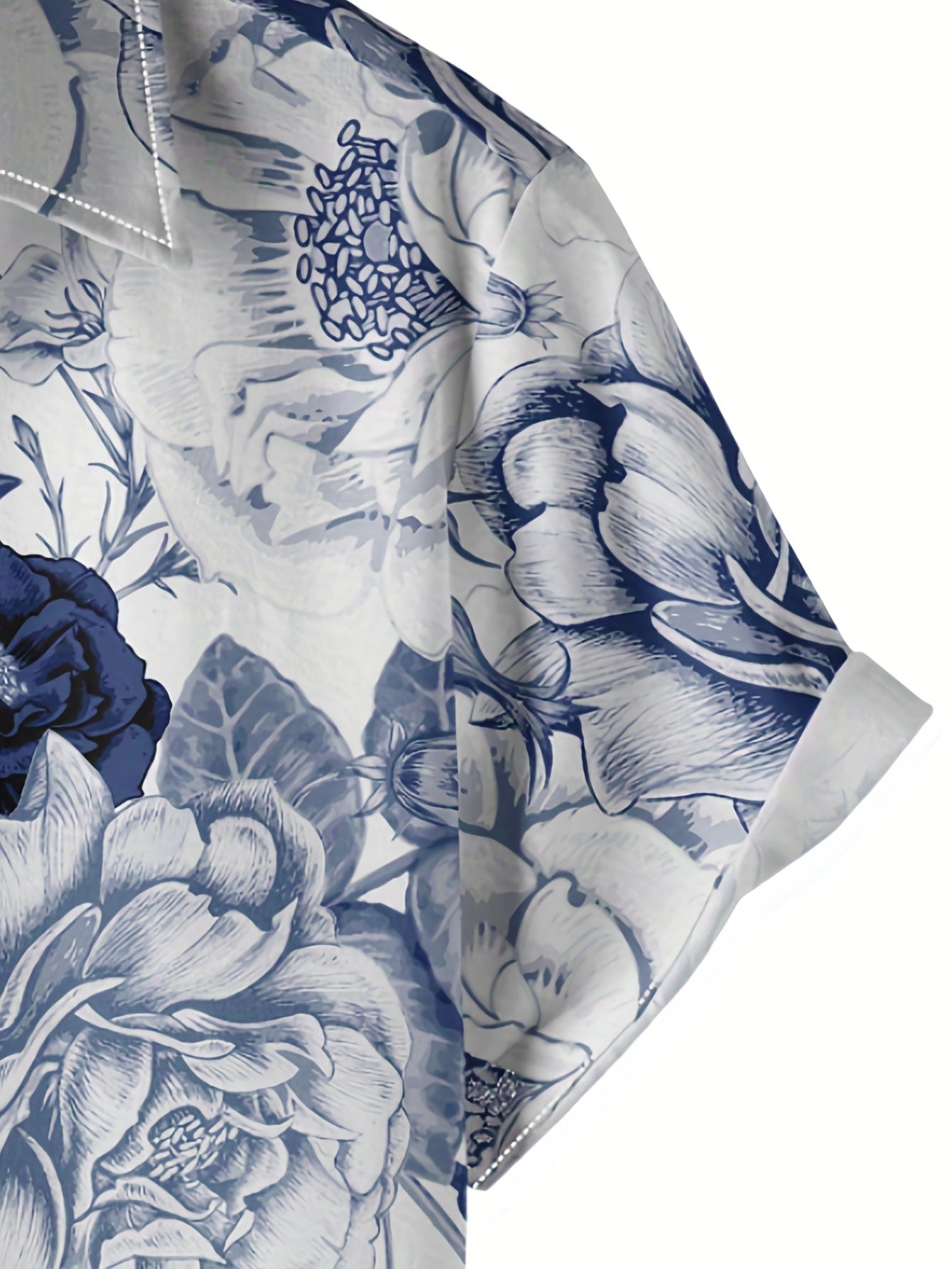 Men's Floral Print Short Sleeve Hawaii Shirt