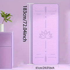 TPE Soft Non-slip Yoga Mat Widen Thicken Double Layer Pilates Mat