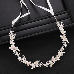 Crystal Bridal Hair Vine Pearl Wedding Hair Jewelry Women Crowns