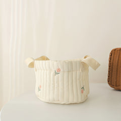 Seam Embroidery Storage Bag for Baby Diaper Clothes Toy
