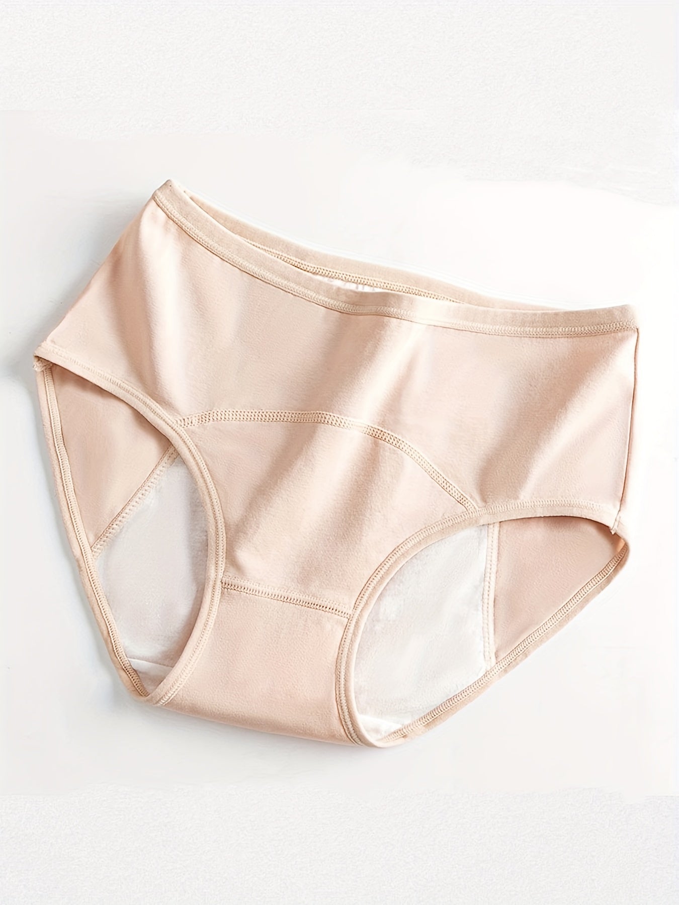 3pcs Solid Menstrual Period Panties Anti Leak