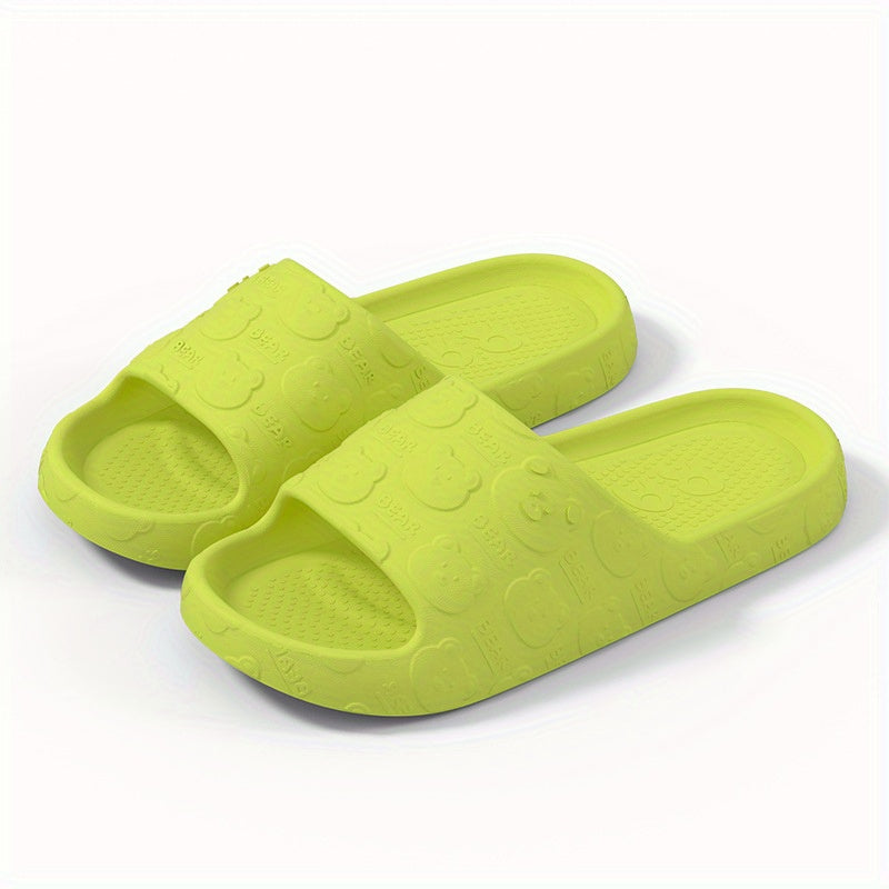 Women's Cute Bear Slides Soft Flat Shoes
