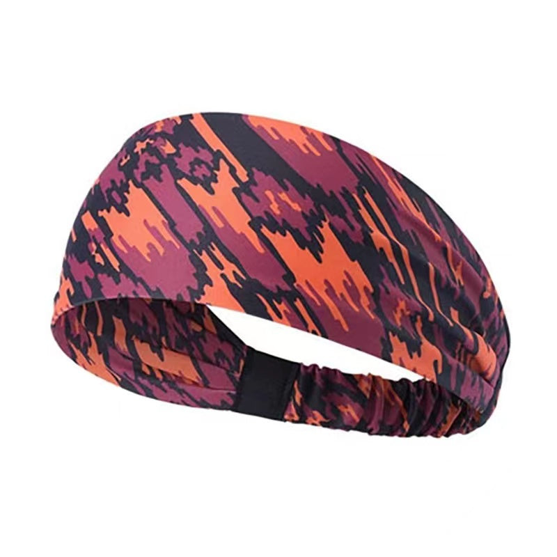 Unisex Fitness Headband Sweat Guiding Running Head Scarf