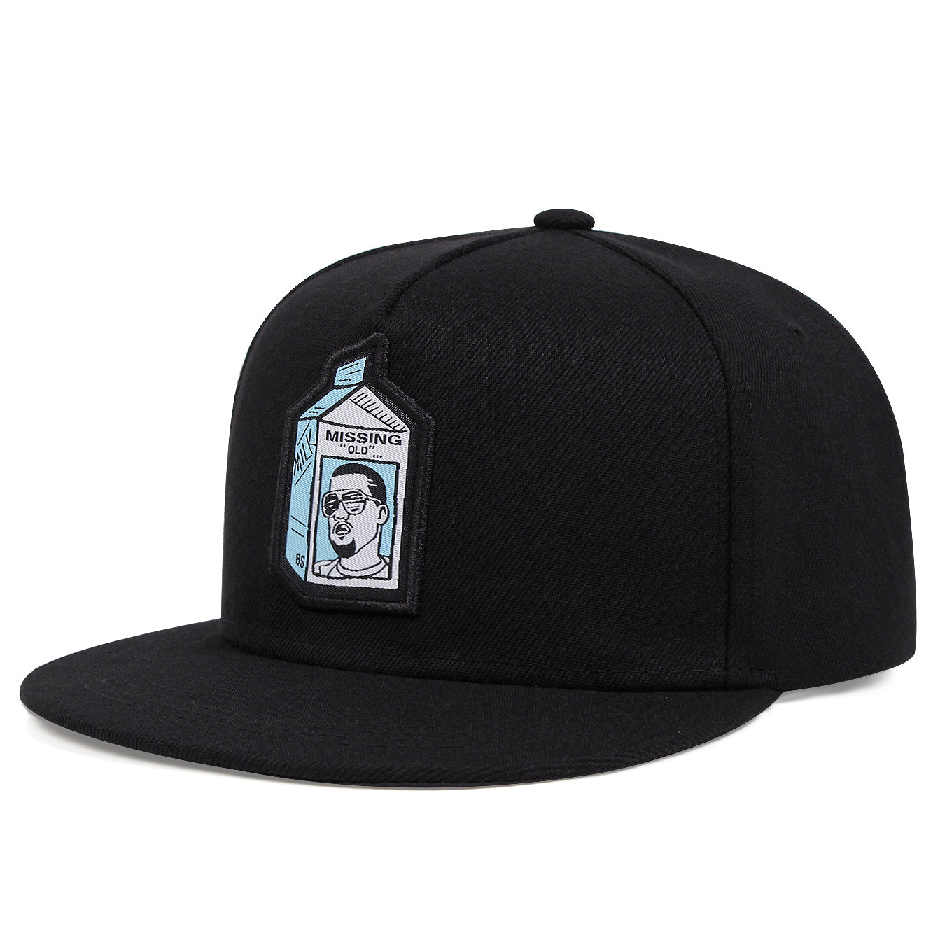 Milk Bottle Embroidery Snapback Hat Hip Hop Cartoon Baseball Cap