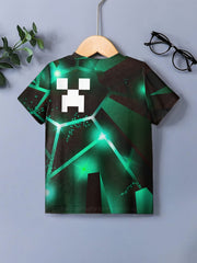 Kids Geo Graphic Tees 3D Print Casual T-Shirt