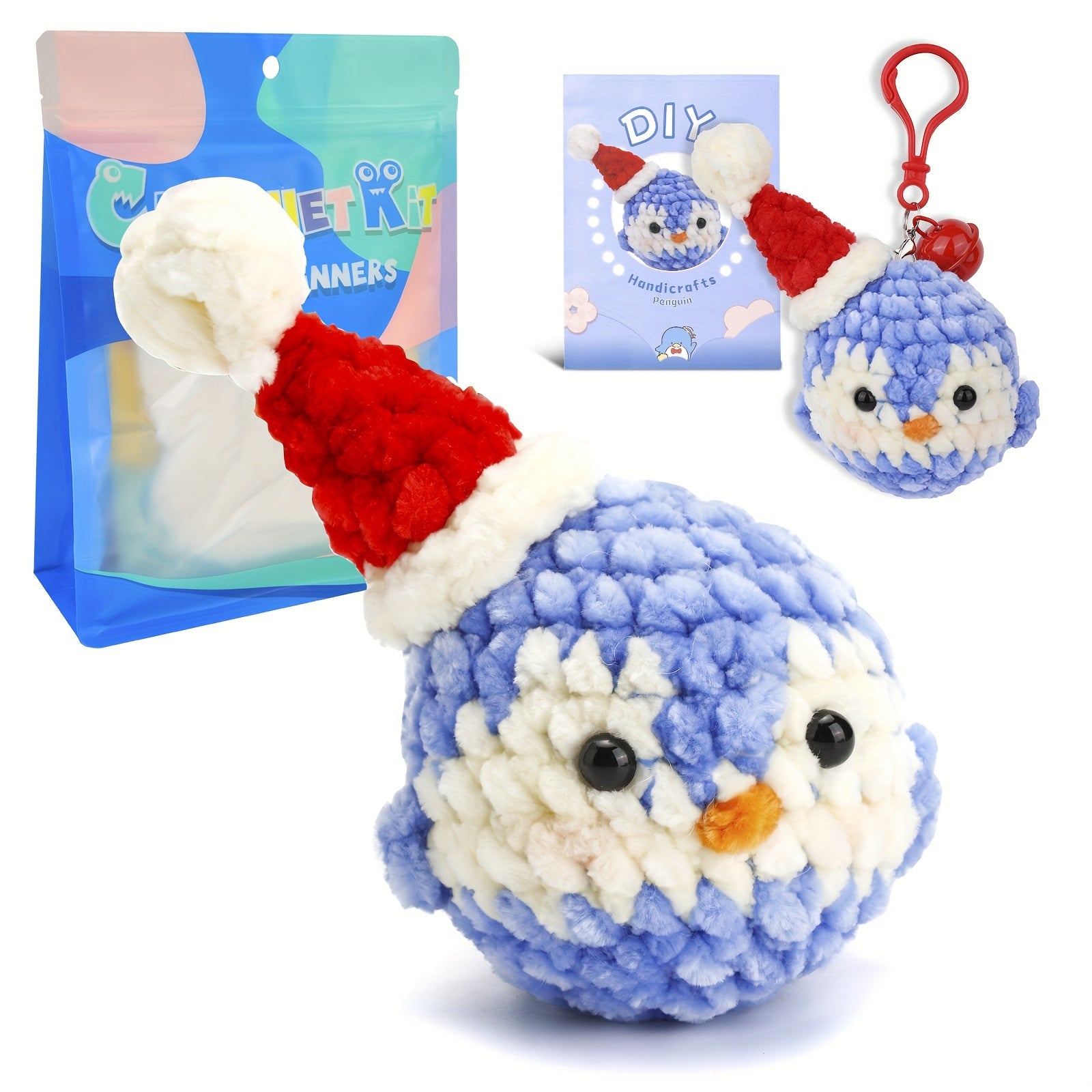 Crochet Kit with Manual - Beginner Yarn Set - DIY Cartoon Doll