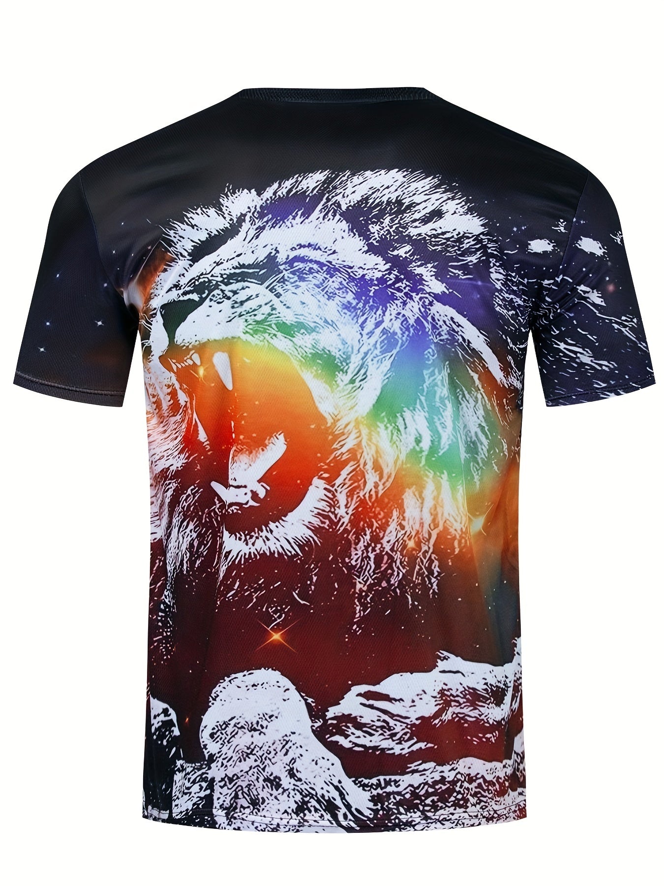 Stylish Lion Printed T Shirt for Men & Women 3D Print
