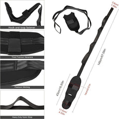 Yoga Stretch Strap Exercise Leg Lifting Strap With 10 Adjustable Rings