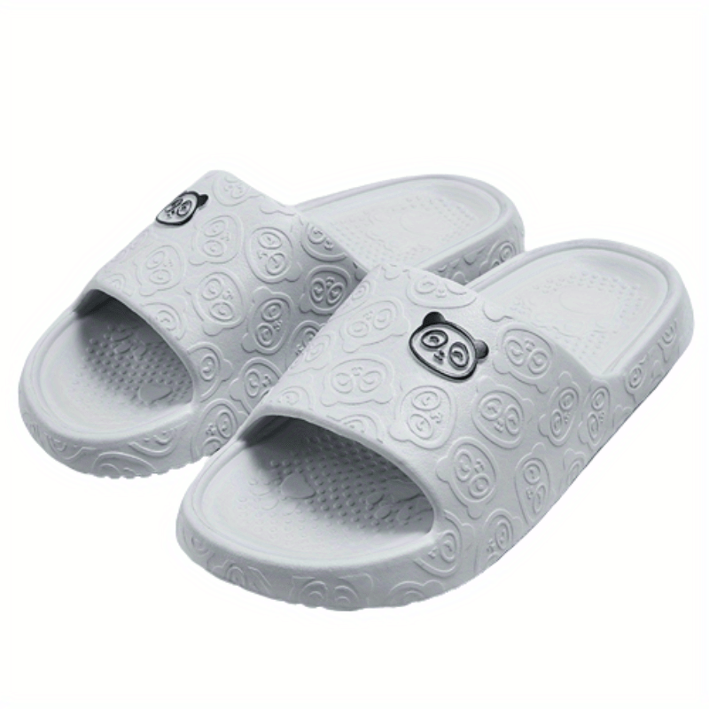 Men's Cartoon Print Slip On Platform Slides Unisex Casual Open Toe