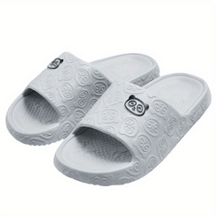 Men's Cartoon Print Slip On Platform Slides Unisex Casual Open Toe