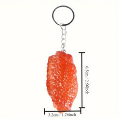 Chicken Wing Keychain Creative Food Pendant Backpack Ornament