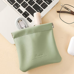 Portable Lambskin Cosmetic Bag Waterproof Make Up Bag for Women Mini Storage Bag