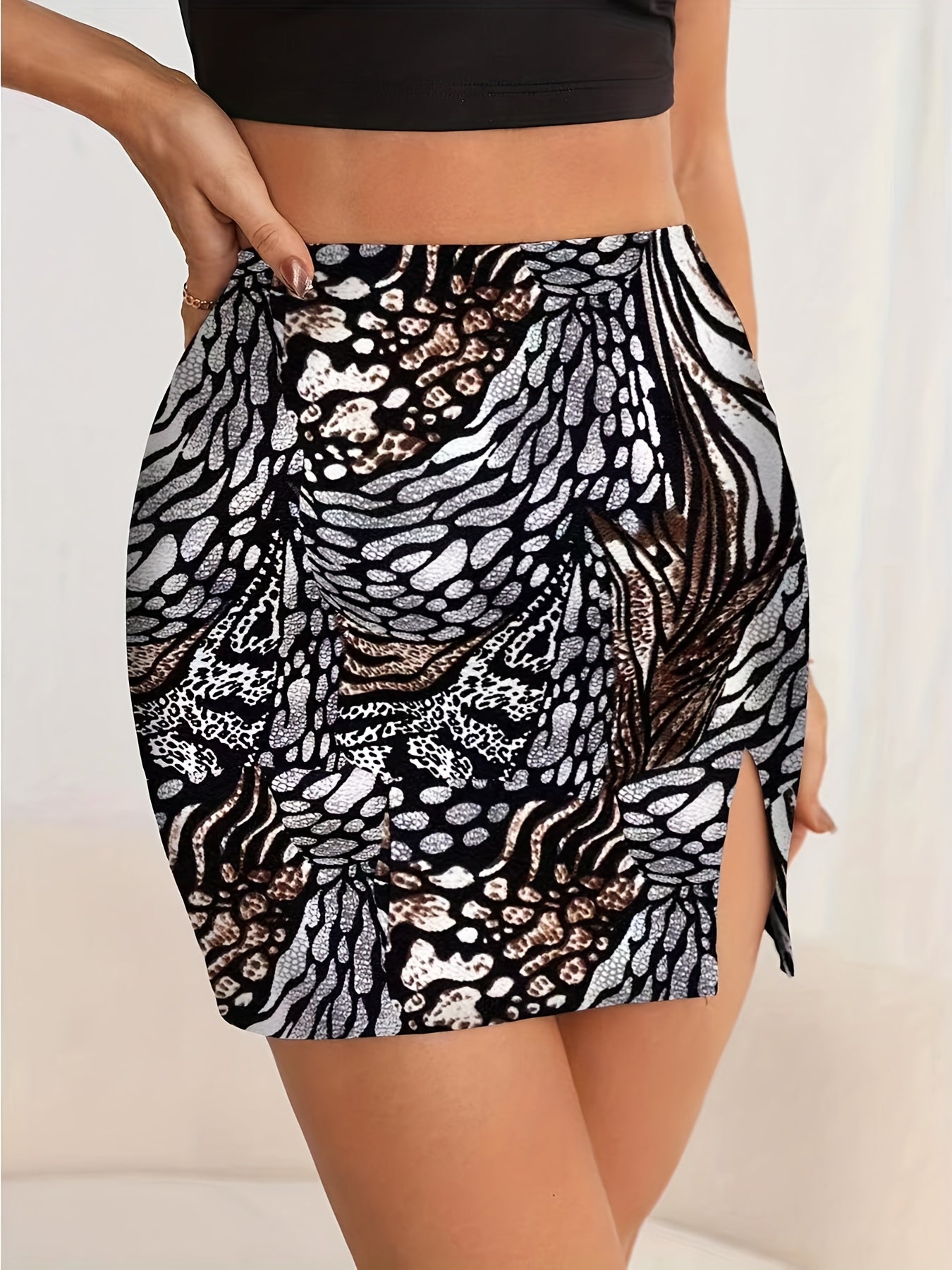 Sexy High Waist Split Skirt for Spring & Summer
