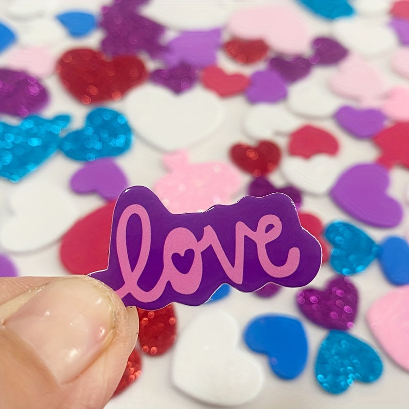 Mother's Love Stickers Red Heart Foam Self Adhesive Love Shape