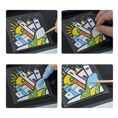Kids Sand Painting Set DIY Colored Sand Toys Kindergarten Puzzle