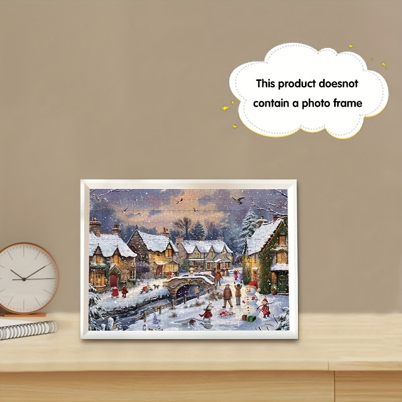 1000pcs Winter Village Puzzle Durable Thick Paper Jigsaw Puzzle