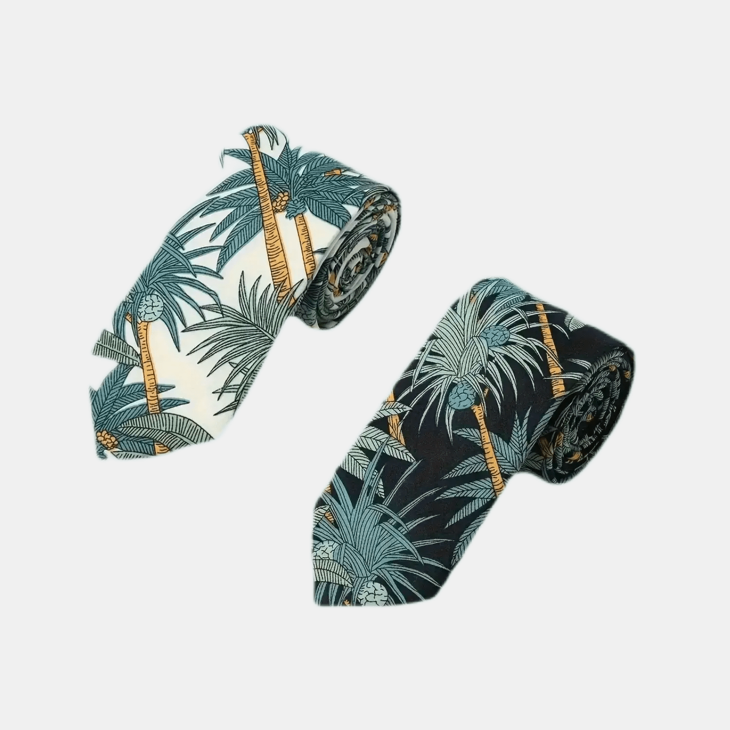 Summer Men's Coconut Tree Holiday Beach Necktie