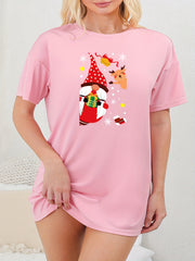 Gnome & Snowflake Deer Lounge Dress