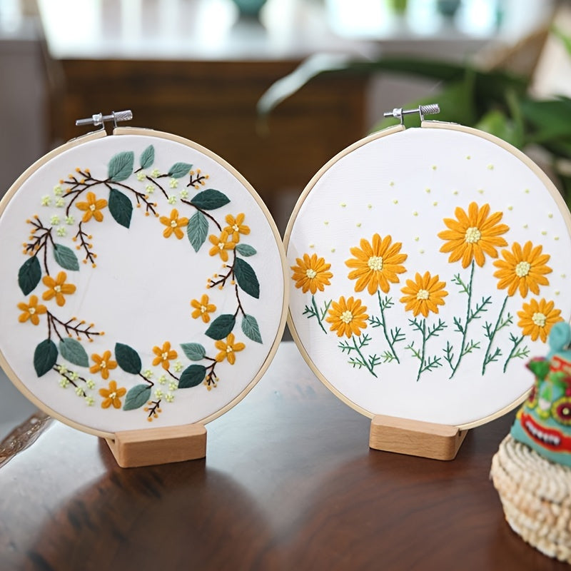DIY Beauty 3D Floral Embroidery Kit for Beginners