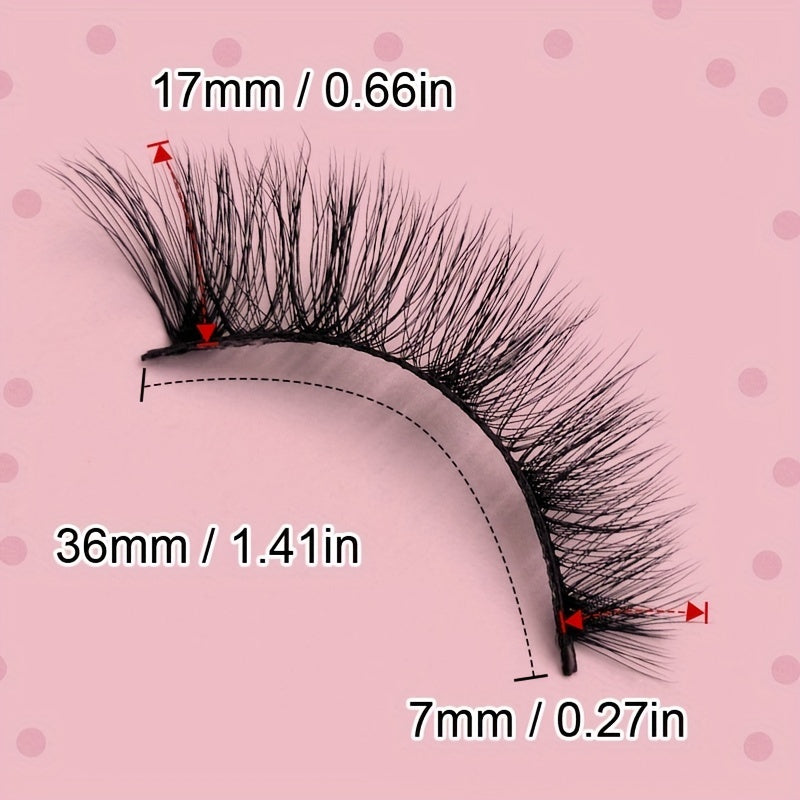 17mm Winged Cat Eye Faux Mink Lashes