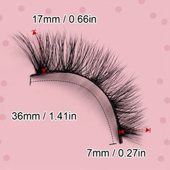 17mm Winged Cat Eye Faux Mink Lashes