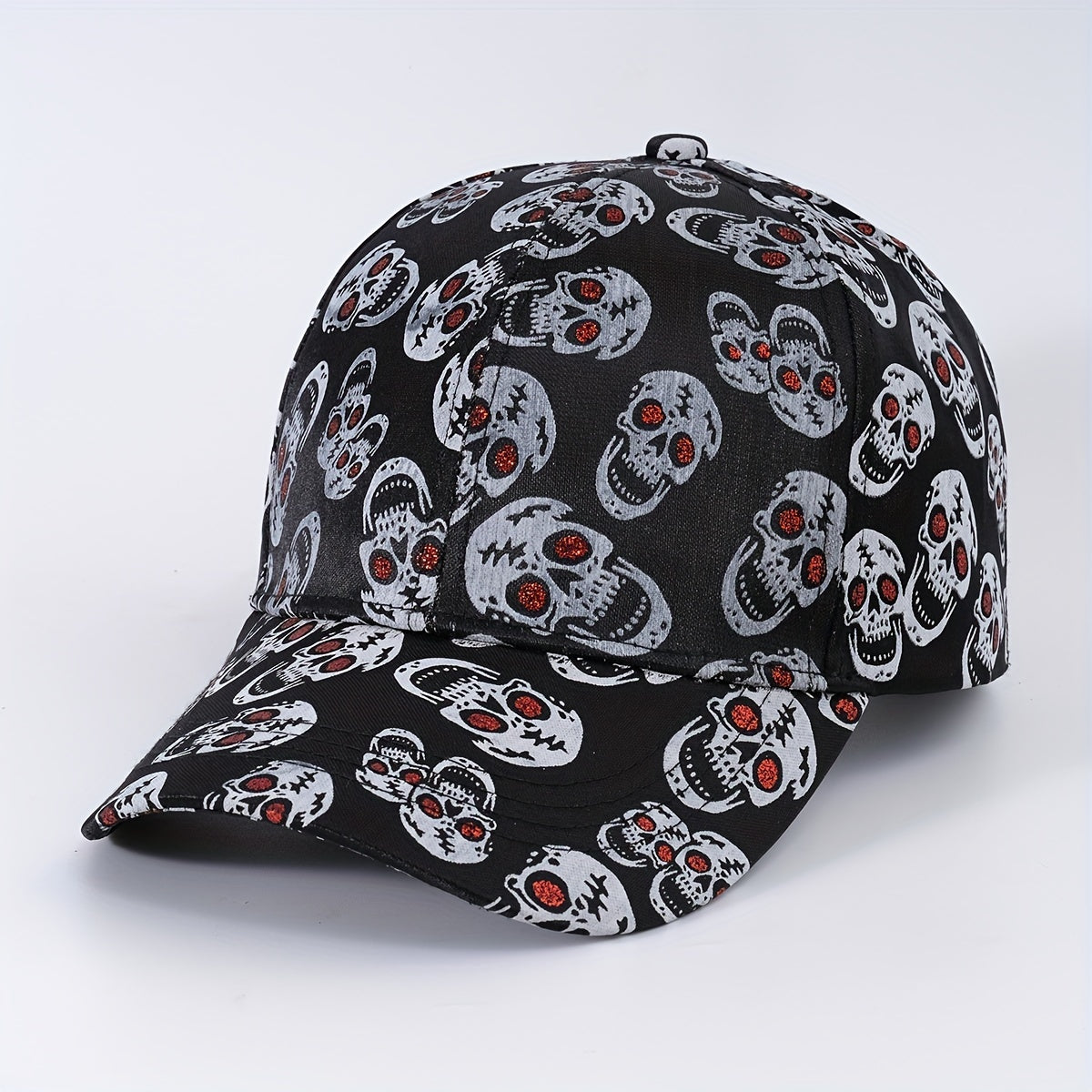Skull Star Printed Baseball Cap Unisex Lightweight Hip Hop Dad Hat