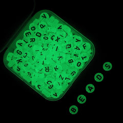 200pcs Glowing Acrylic Letter Beads DIY Crafting Set