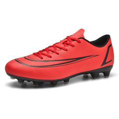 Boy's High Top AG Cleat Football Boots Anti-skid Lace Up Soccer Cleats