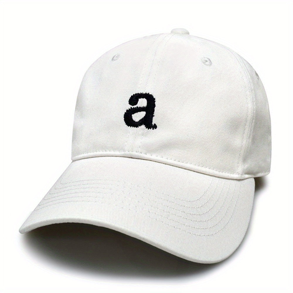 Embroidered Cotton Baseball Cap with Adjustable Head Circumference