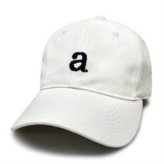 Embroidered Cotton Baseball Cap with Adjustable Head Circumference