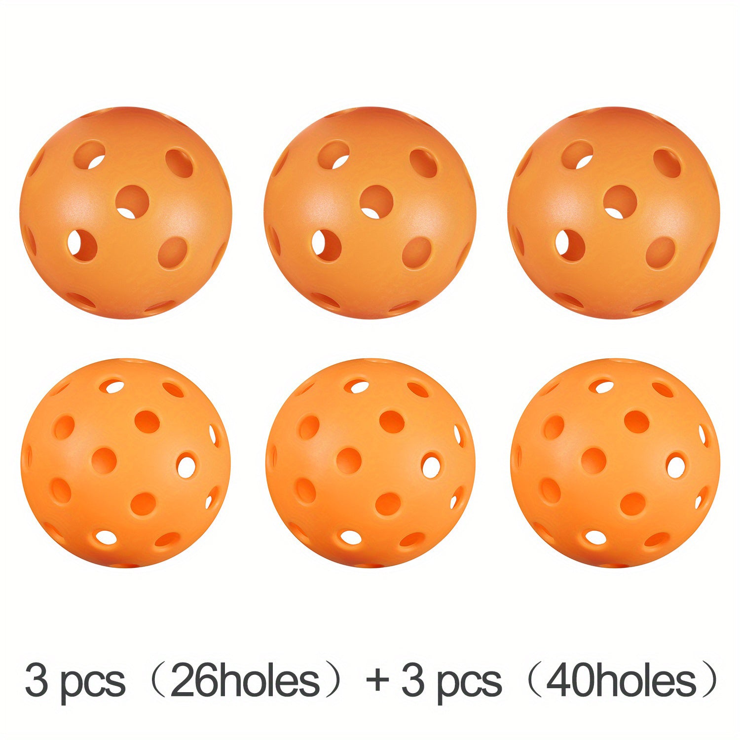 Professional Outdoor Training Pickle Ball - High Elastic 26/40 Hole Pickballs