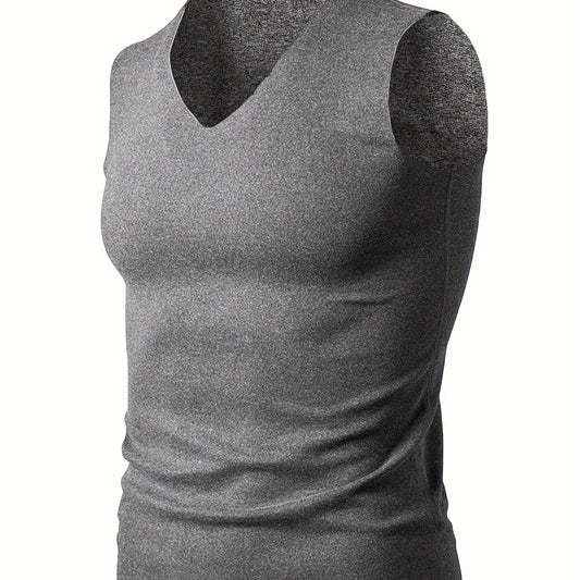 Men's Thickened Warm Underwear High Elastic Sleeveless Top