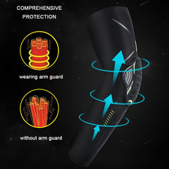 Crashproof Elbow Arm Sleeves for Sports Motorcycling UV Protection Gear
