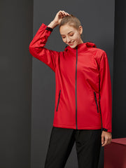 Women's Thermal Windproof Jacket Waterproof Hooded Windbreaker