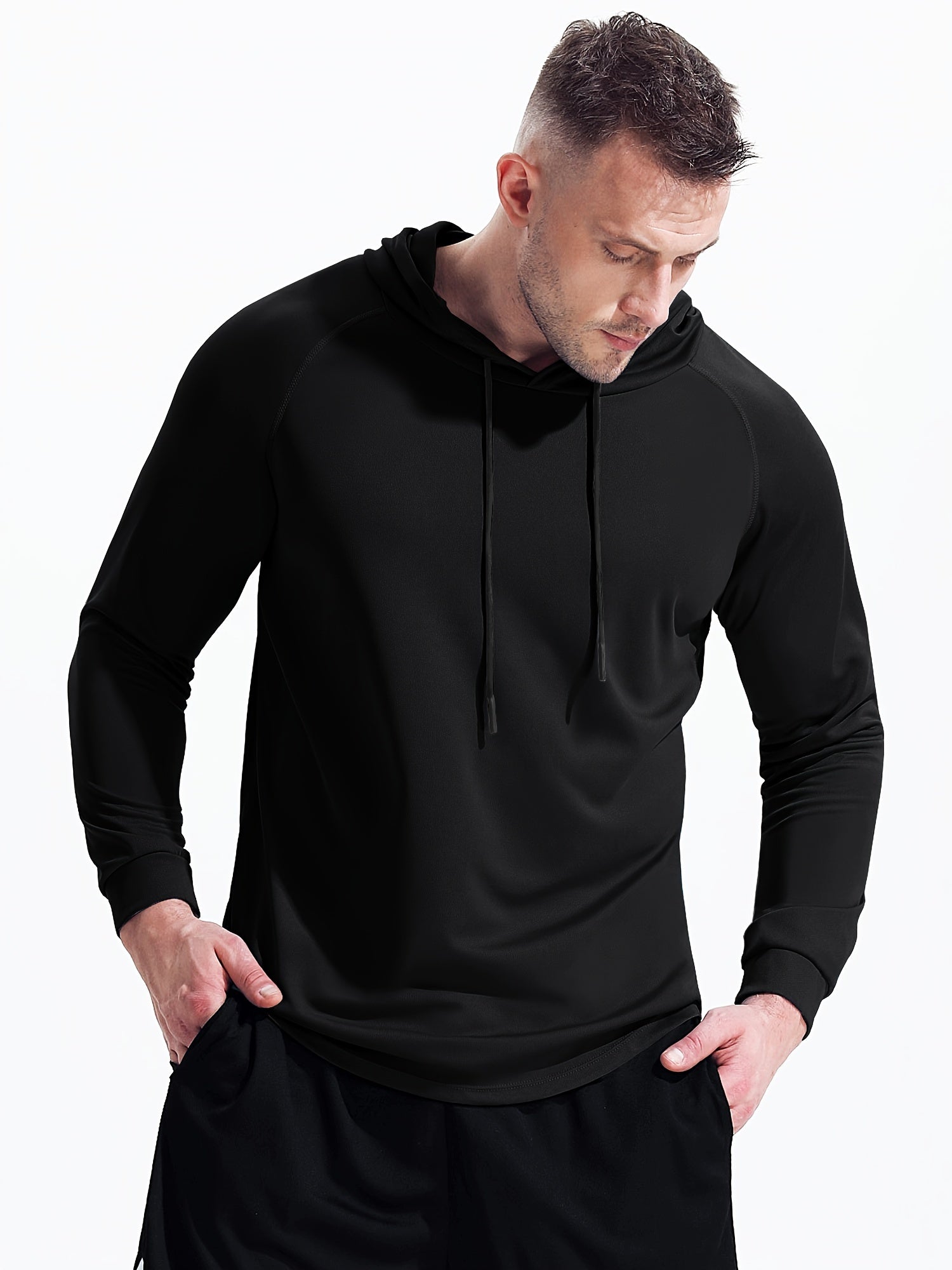 Men's Loose Sports Hoodie Fast Dry Hooded Sweater