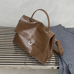 Durable Lightweight Briefcase with Adjustable Strap & Turn Lock Closure