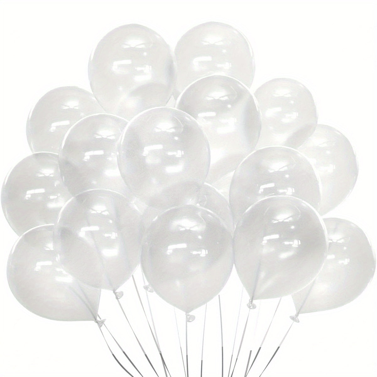 40 Clear Balloons 25 cm Transparent Latex Party Balloon Wedding Christmas Decor