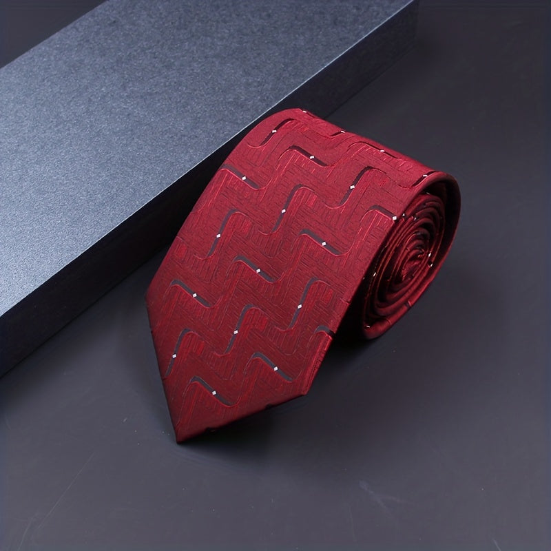 Polyester Necktie Business Formal Tie For Groom Wedding