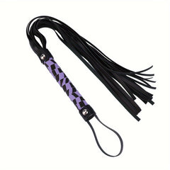 Zebra Print PU Leather Riding Crop For Equestrian Sports Durable Whip