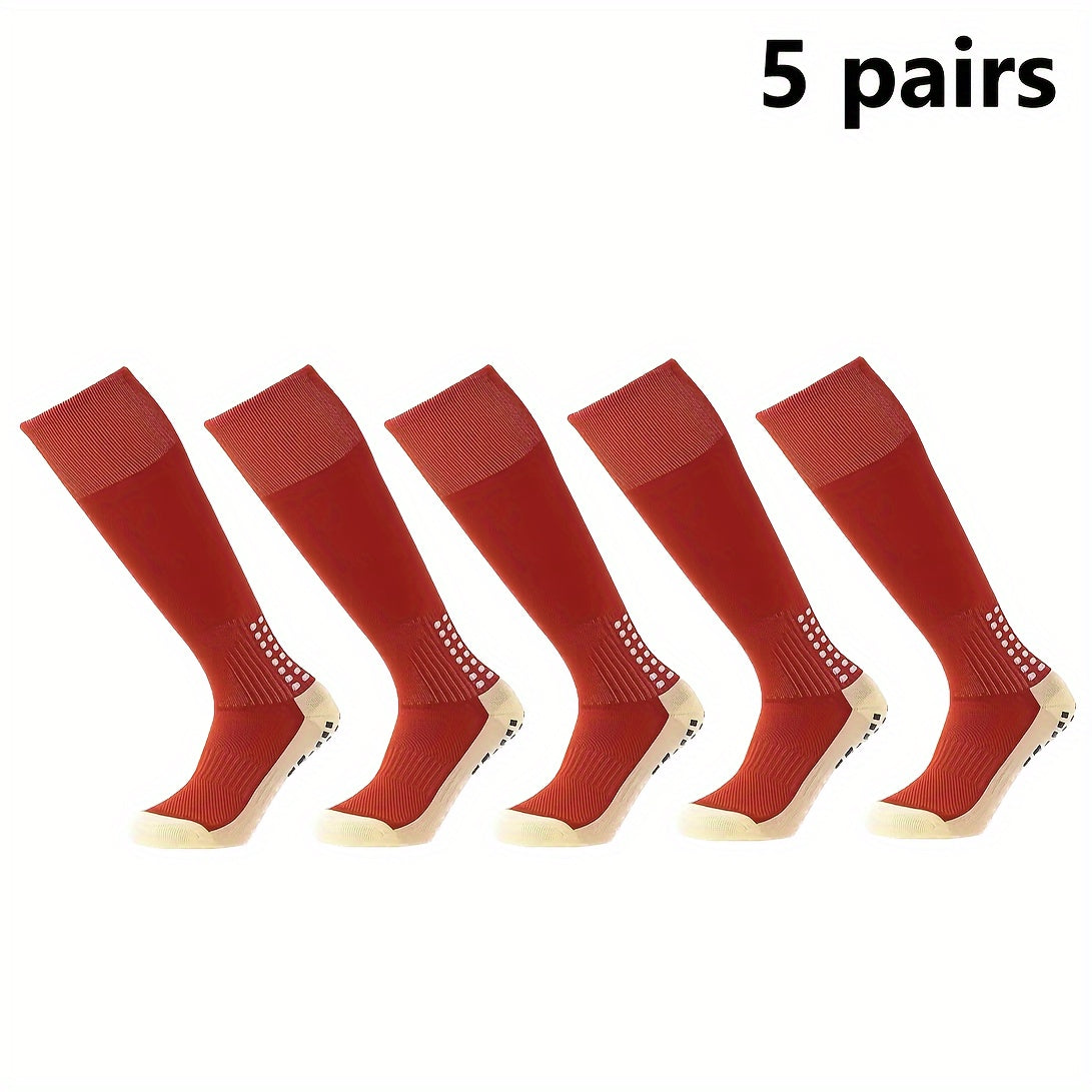 Men's Non-Slip Compression Sports Socks with Grip Pads