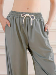 Sporty Drawstring Jogging Pants Quick Dry Activewear