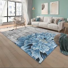 Non Shedding Floral Floor Mat for Modern Home Decor 62.99x78.74 Inches