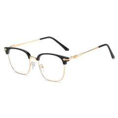 Women's Light Blocking Glasses Crystal Lens Rimless Computer Gaming Eyeglasses