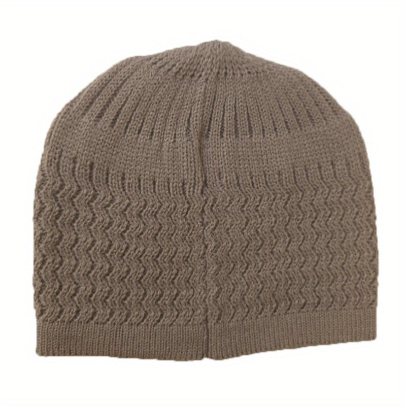 Knit Kufi Cap Stretchy Skull Cap Beanie Hat for Men Women