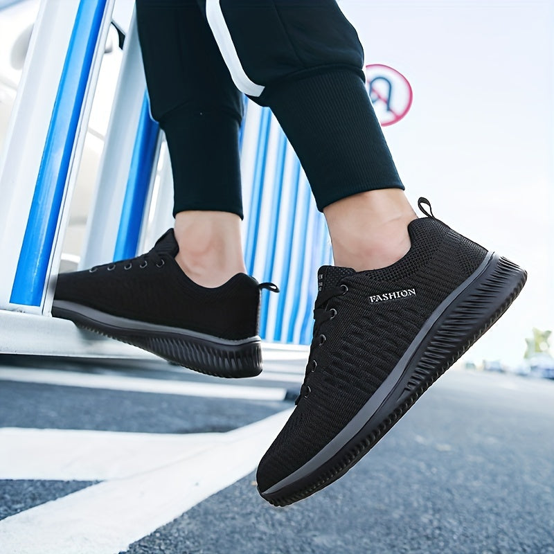 Men's Lightweight Breathable Running Shoes Soft Sole Sneakers