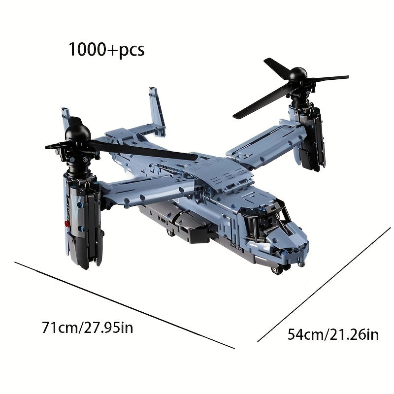 1500pcs Aircraft Airplane Building Block Set Toy Models Collectible
