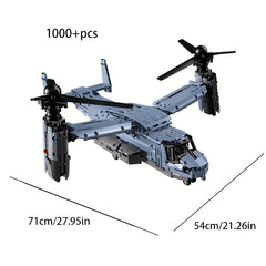 1500pcs Aircraft Airplane Building Block Set Toy Models Collectible