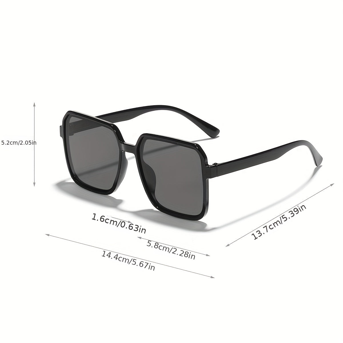 Vintage Square Sunglasses UV Blocking Eye Wear for Women