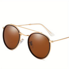 Polarized Men's Outdoor Sunglasses Metal Frame with Case