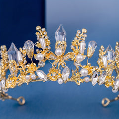 Girl's Crown Flower Headband Crystal Hair Accessories